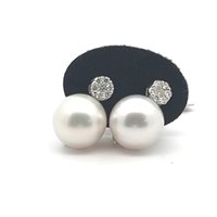 Orecchini Coscia Perle Donna in Oro bianco Perla 13.5 Ct EASS646 - EASS646